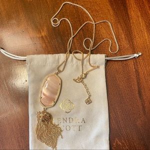NWOT Rayne Long Pendant Necklace in Rose Gold